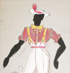 Afternoon of a Black Faun - Costume design for Man with a white hat